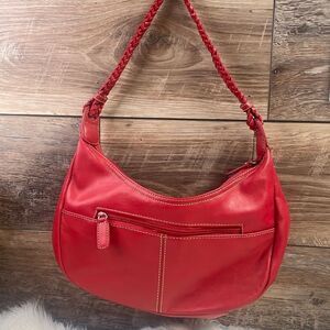 ACCESSORIES Genuine Leather Shoulder Satchel Bag Purse Braided Shoulder Strap